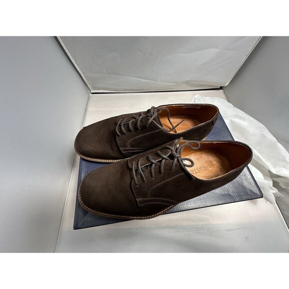Nordstrom Carson Shoes Men\'s 8.5 M Suede Buck Oxford Dress Brown Lace Up main image 4